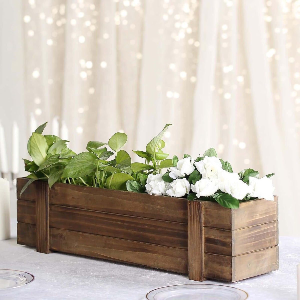 Rectangular Wooden Window Planter Boxes