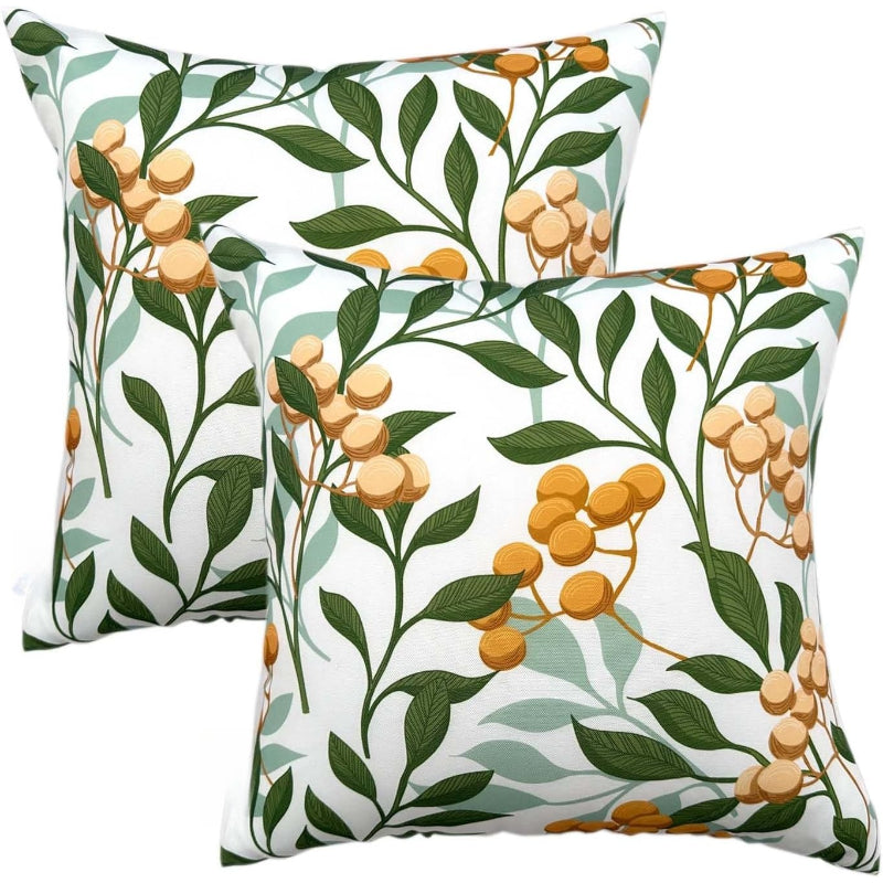18×18" Waterproof Outdoor Throw Pillows with Inserts