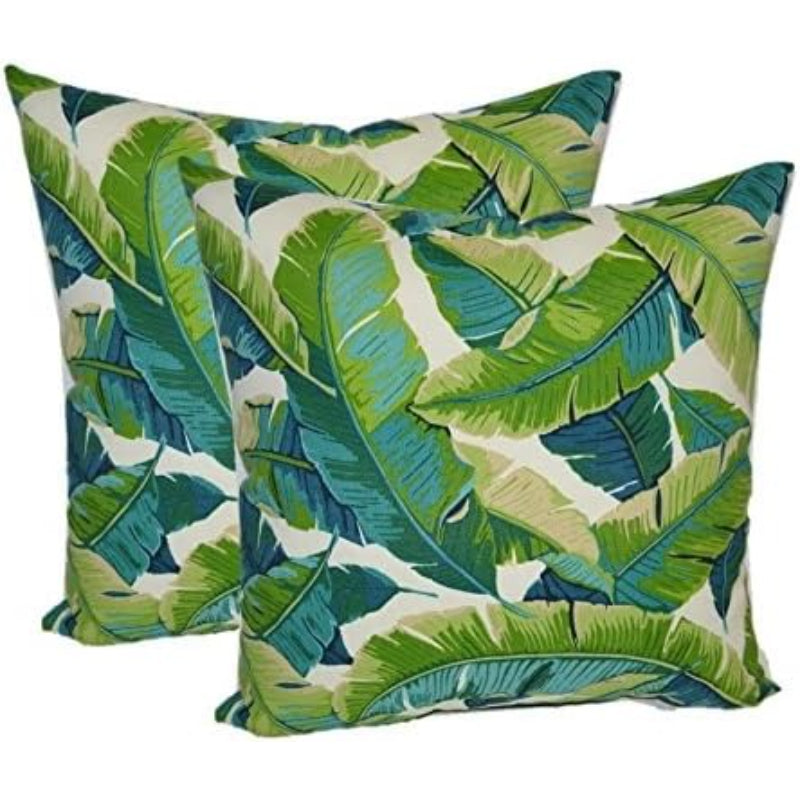 Set of 2 Balmoral Opal Square Outdoor Pillows 20×20"
