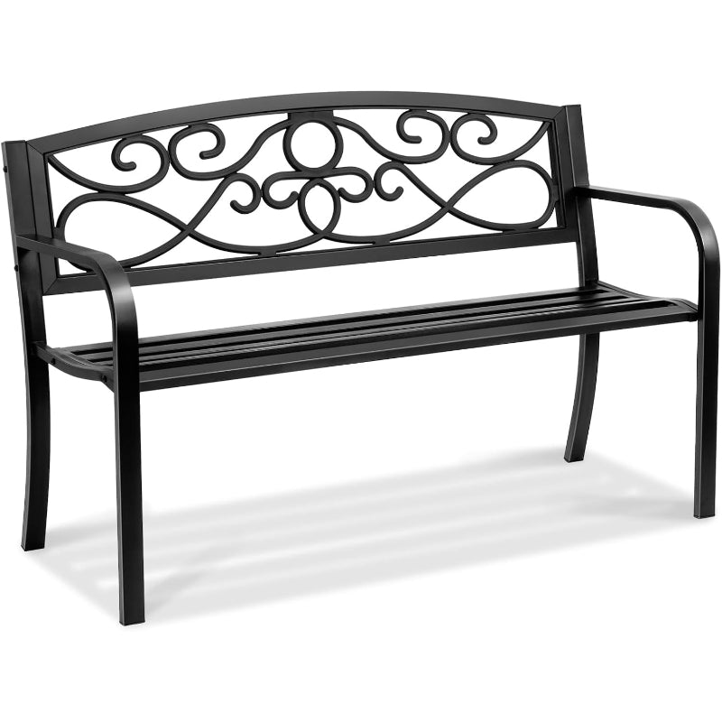 50" Metal Garden Bench 550 lbs
