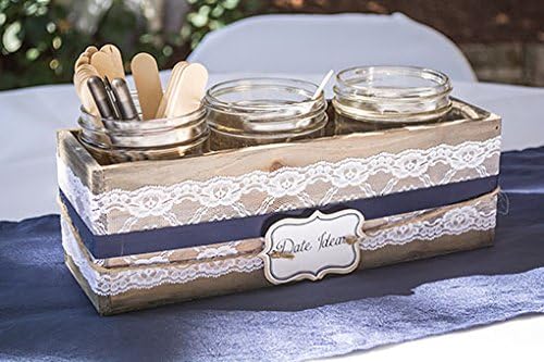 Set of 4 12×4" Rustic Wood Planter Boxes with Liner