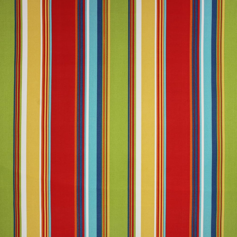 Set of 4 Bright Stripes Outdoor Lumbar Pillows 20×12"