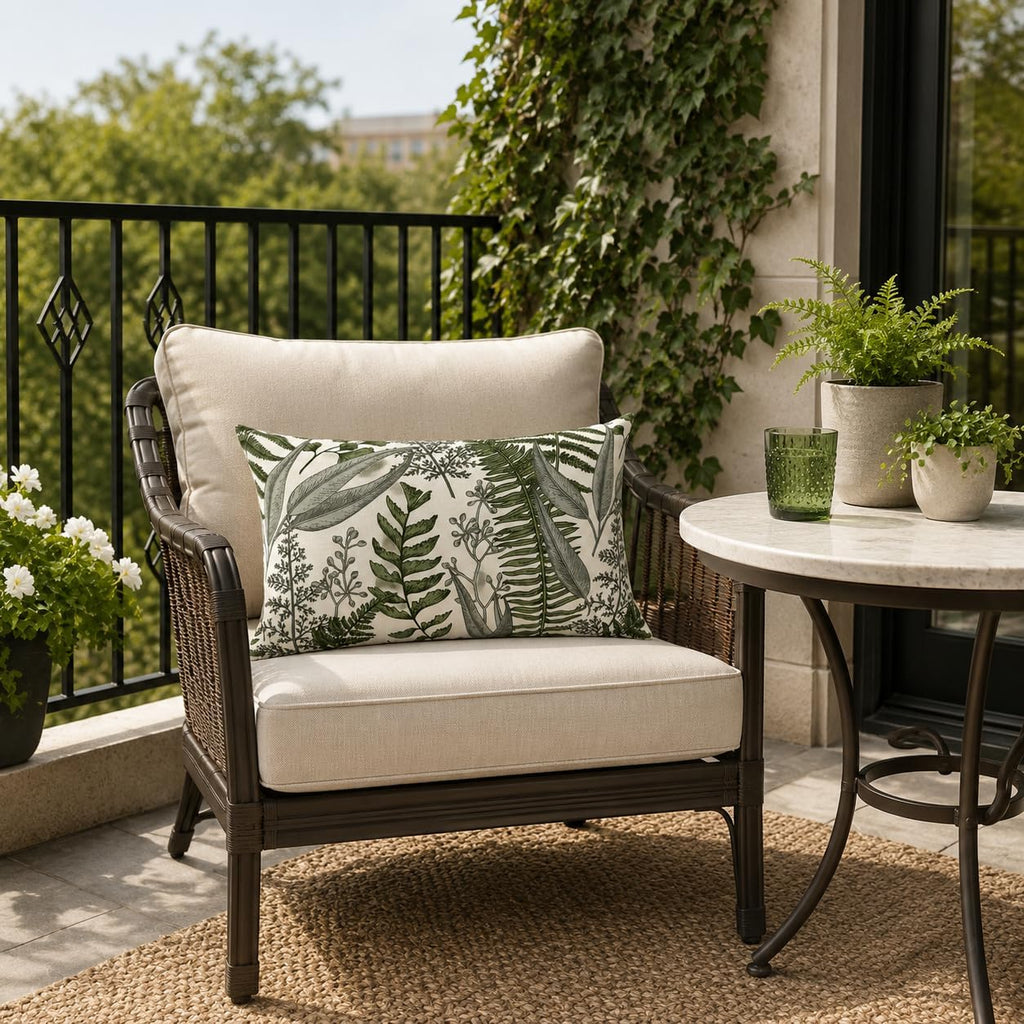 Pack of 2 Outdoor Lumbar Pillows 12"×20"