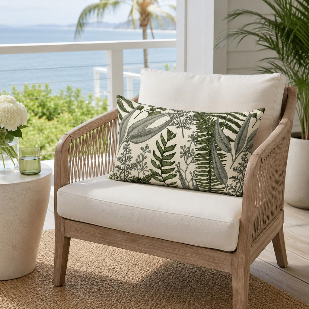 Pack of 2 Outdoor Lumbar Pillows 12"×20"