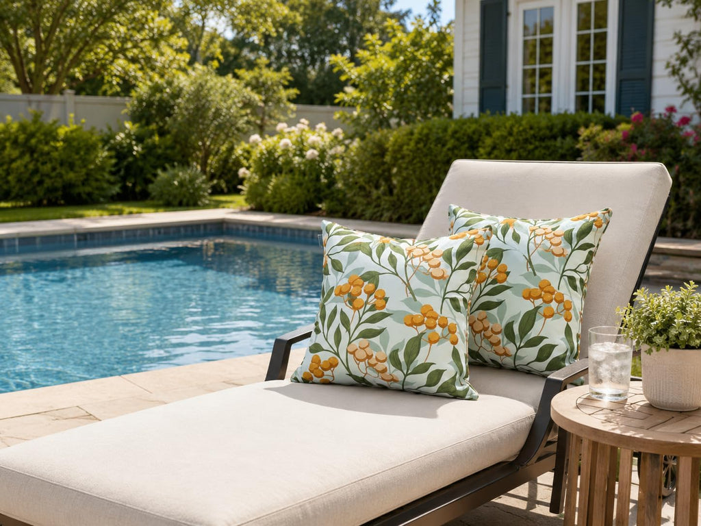 18×18" Waterproof Outdoor Throw Pillows with Inserts