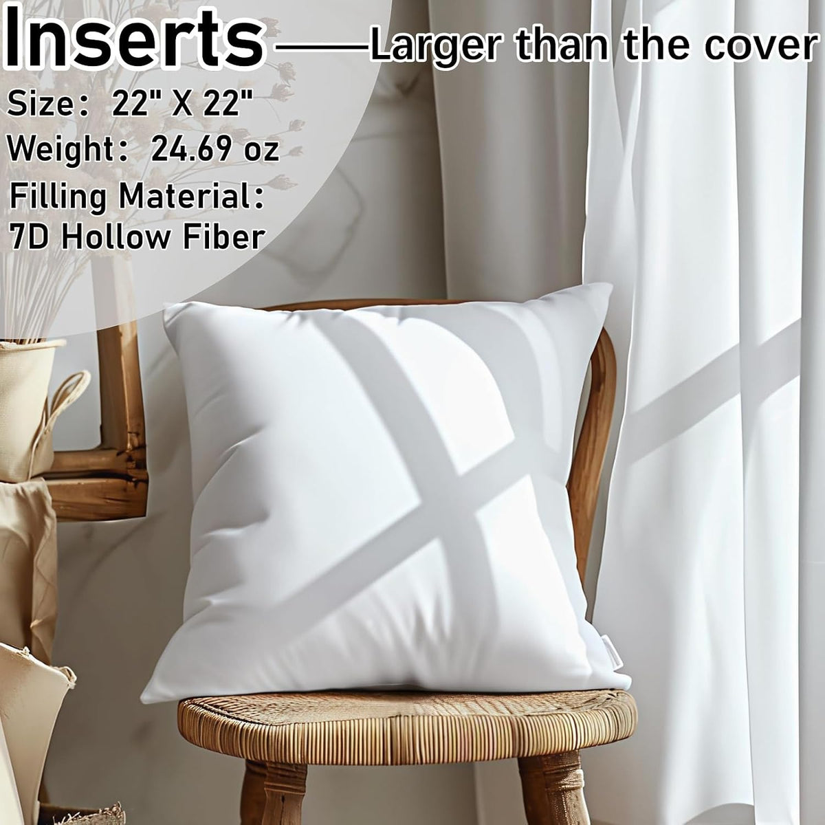 Pack of 2 Waterproof Outdoor Throw Pillows with Inserts