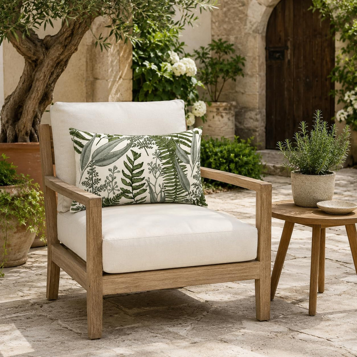 Pack of 2 Outdoor Lumbar Pillows 12"×20"
