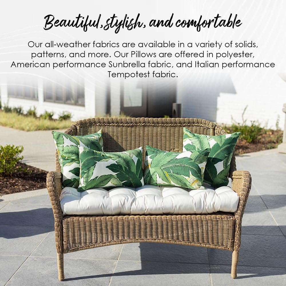 Set of 2 Balmoral Opal Square Outdoor Pillows 20×20"