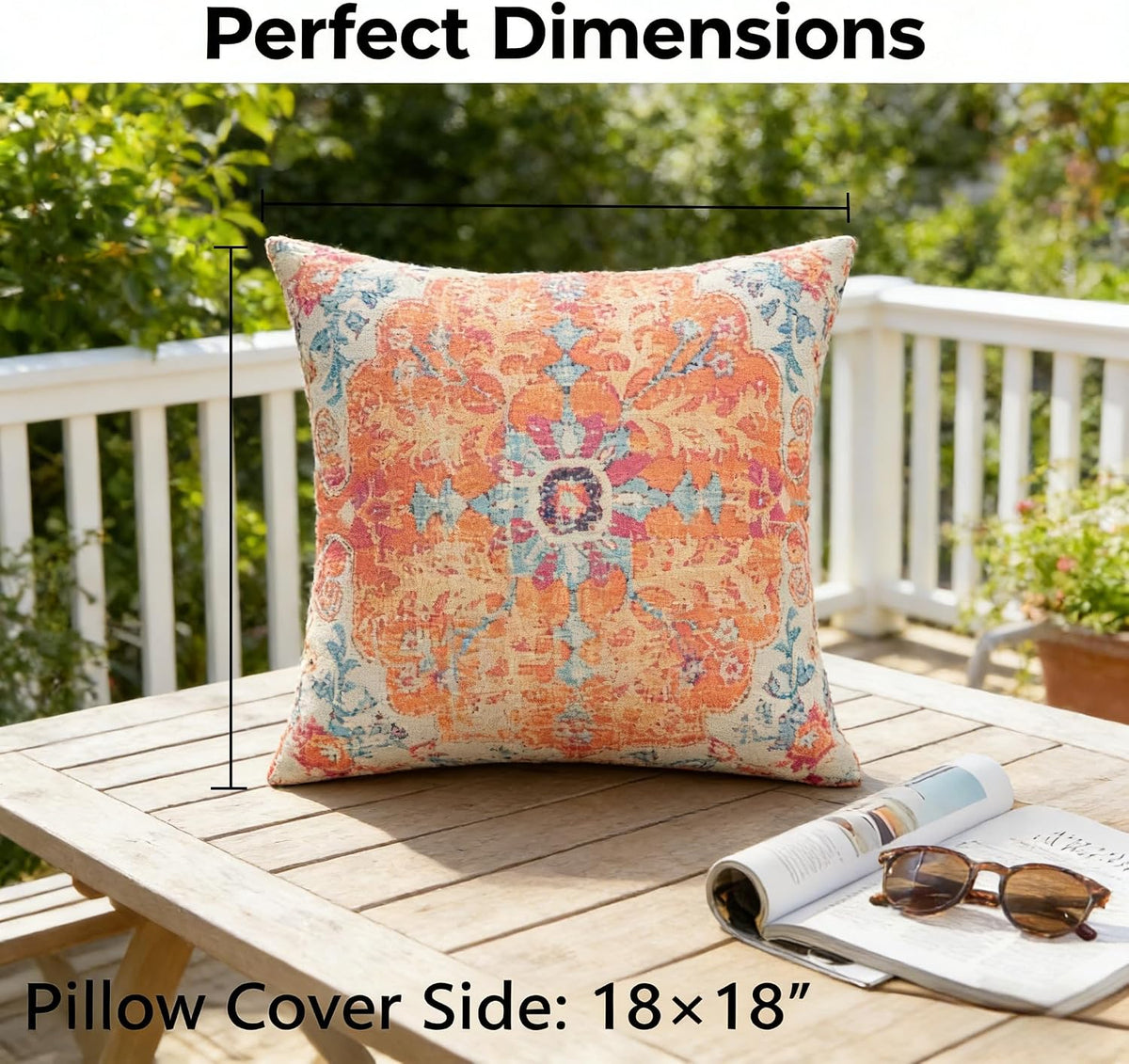Outdoor Patio Throw Pillows with Inserts