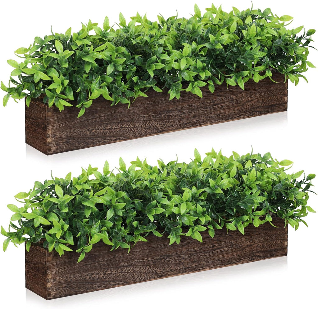 Set of 2 24" Brown Artificial Eucalyptus Plants