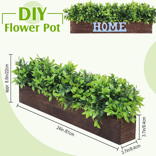 1‑Pack 24" Brown Artificial Eucalyptus Plants