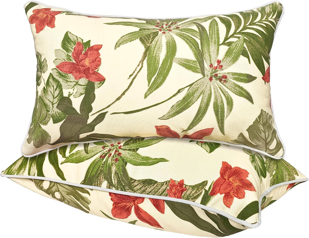 12×20 Green Outdoor Throw Pillows