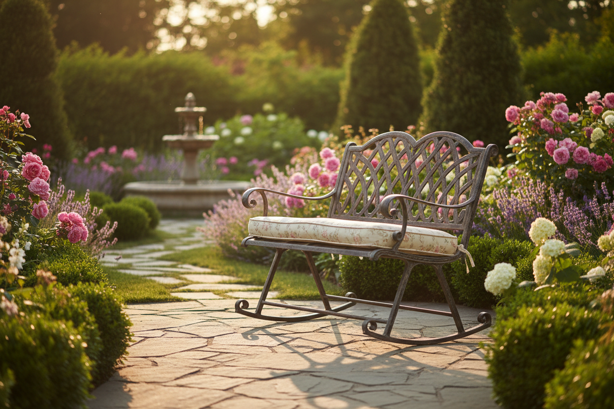 Metal Outdoor Bench Gliders