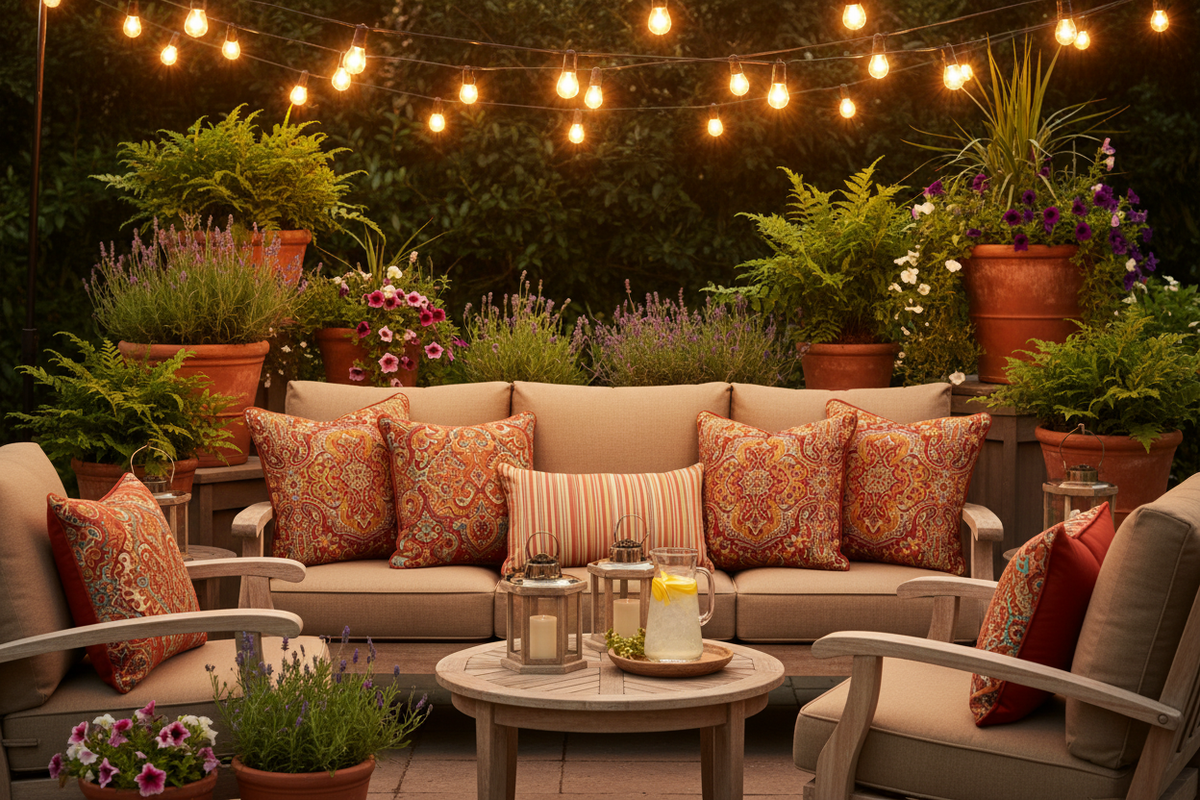 Waterproof Outdoor Throw Pillow Sets